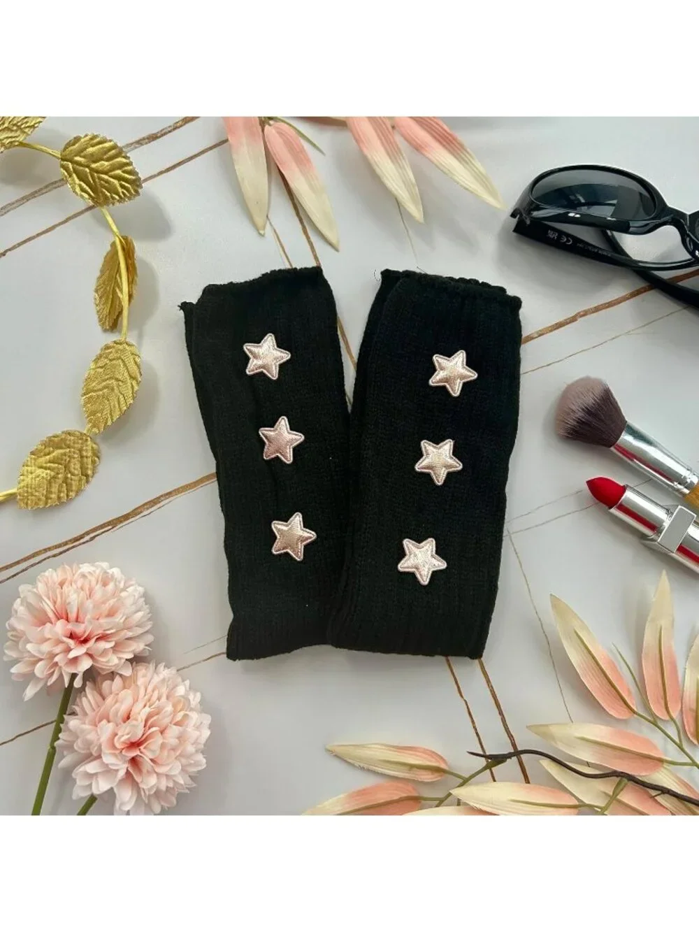 Women's Star Arm Warmers  Y2K Gothic Cosplay Fingerless Glove